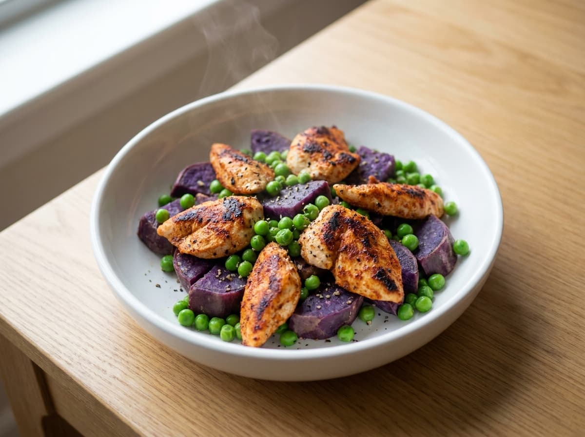Pea, Chicken & Sweet Potato Bowl