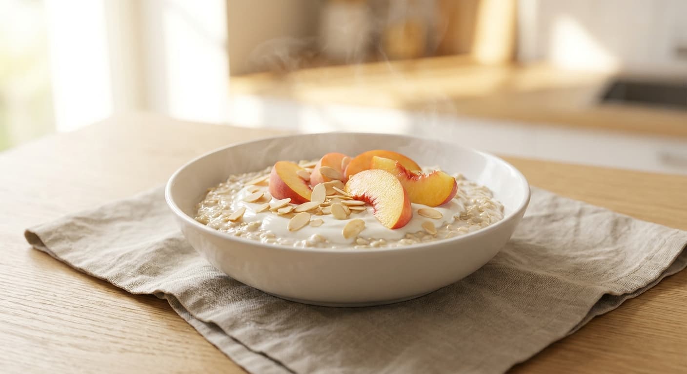 Peach and Almond Oats