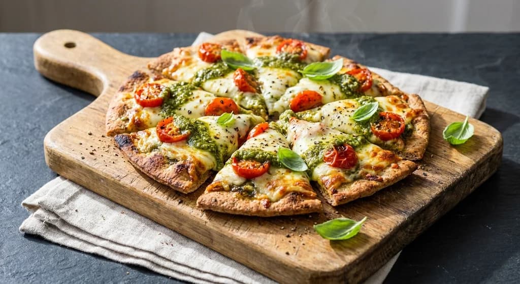 Pesto & Mozzarella Flatbread