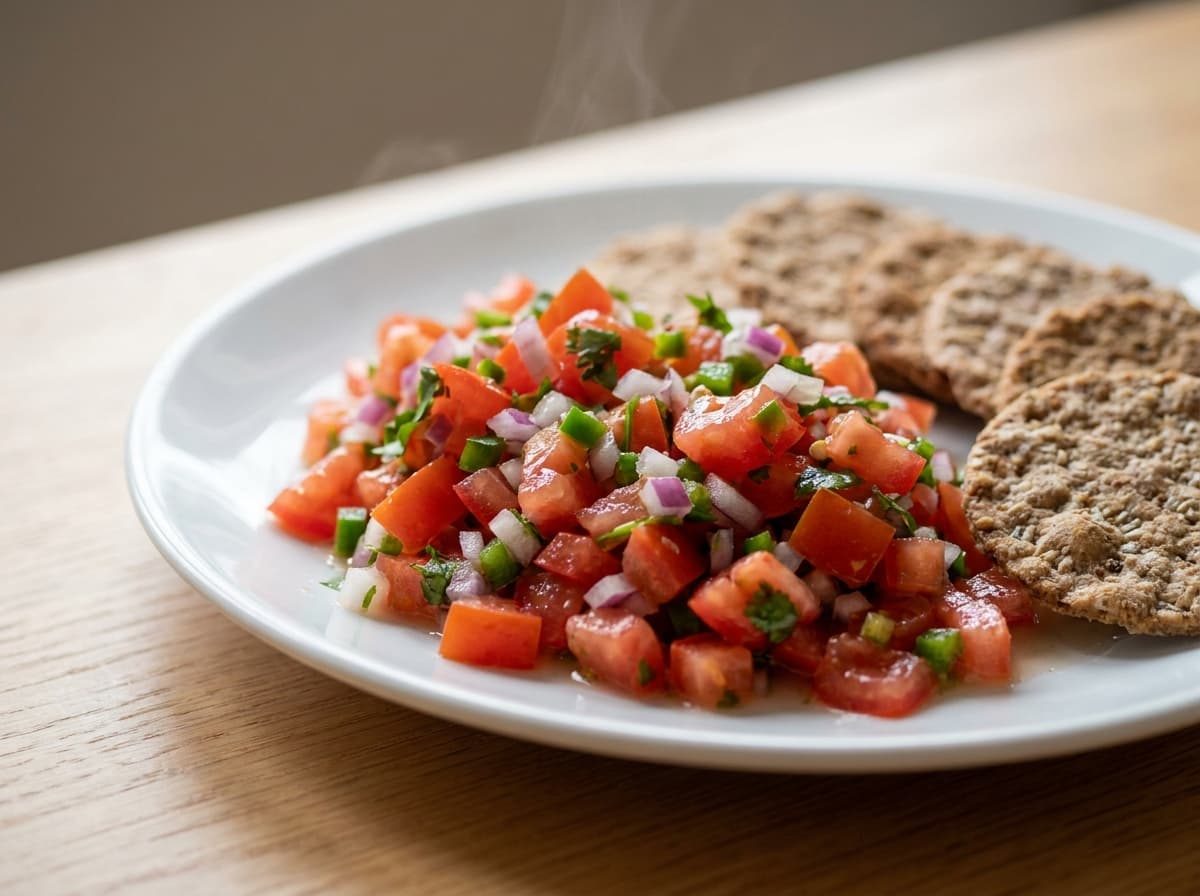Pico de Gallo with Wholegrain Crackers