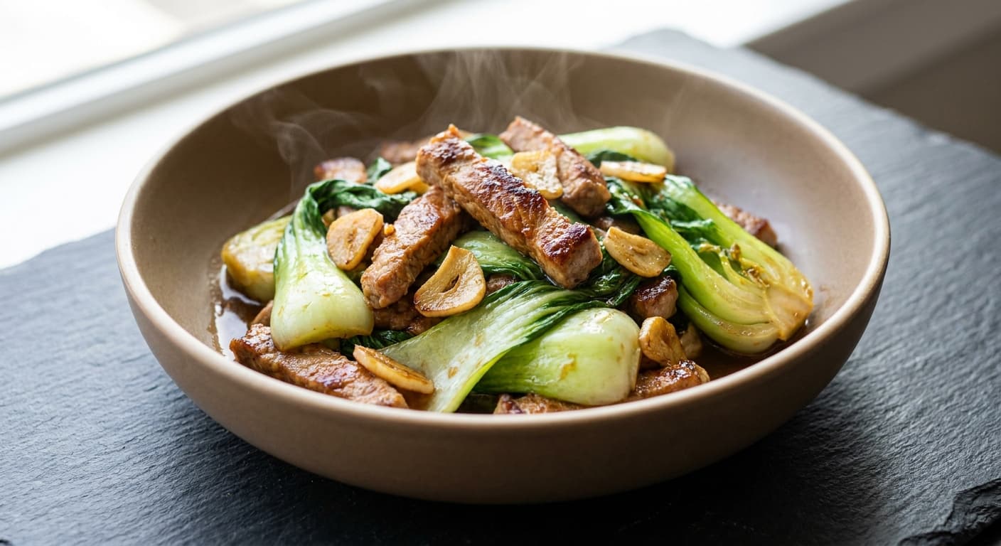 Pork and Bok Choy Stir-Fry