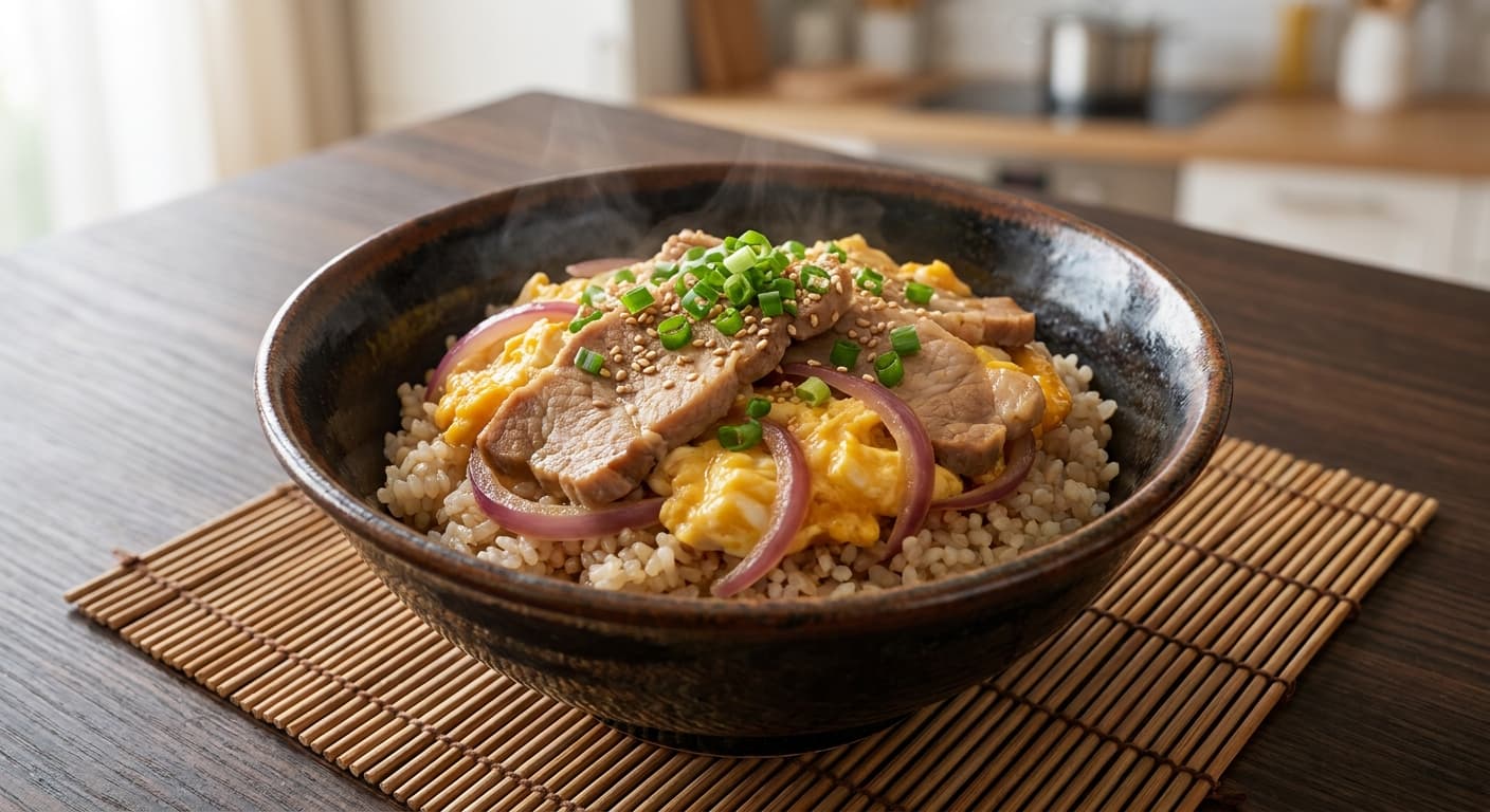 Pork and Egg Donburi