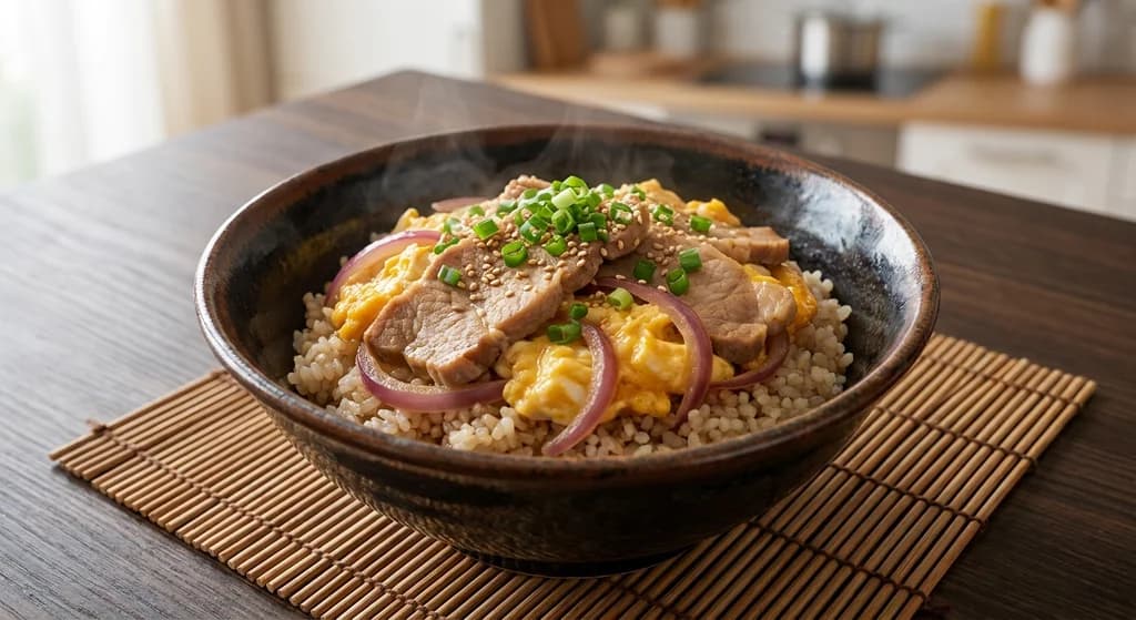 Pork and Egg Donburi