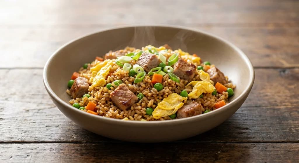 Pork Fried Brown Rice
