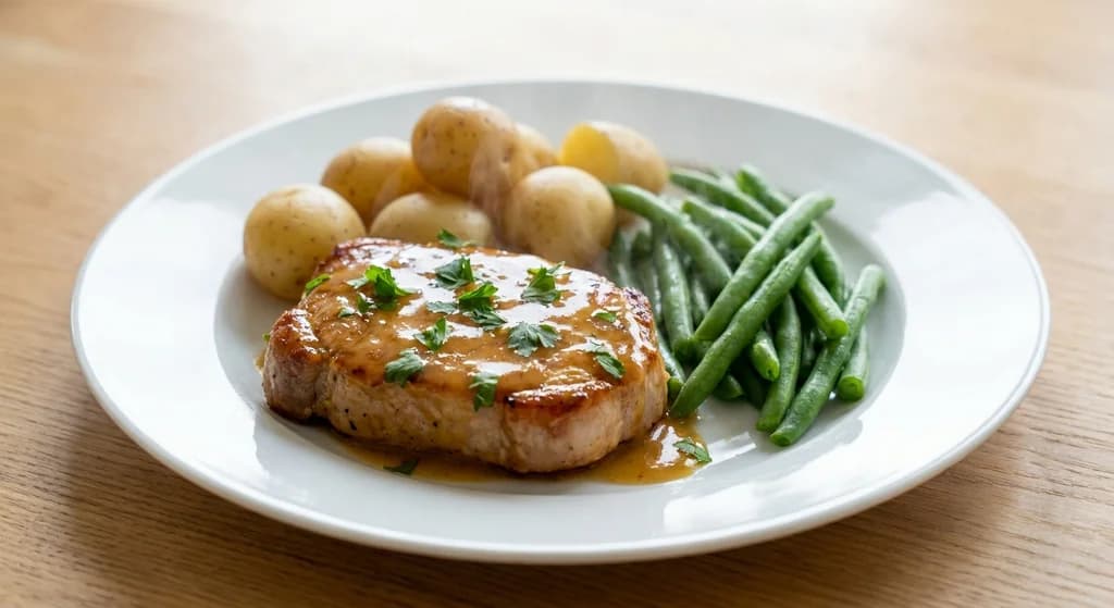 Pork with Honey Mustard & Baby Potatoes