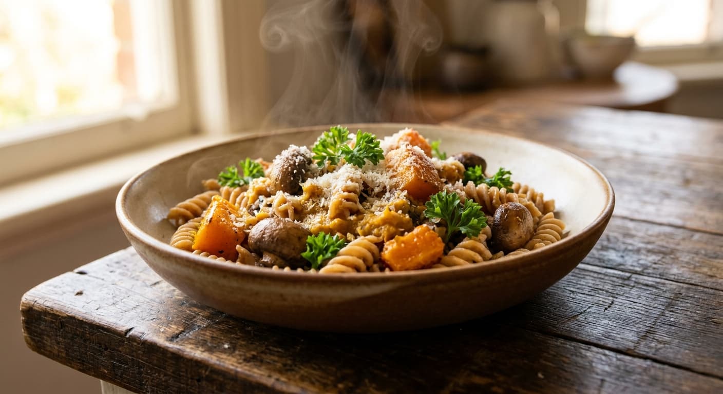 Pumpkin & Mushroom Pasta