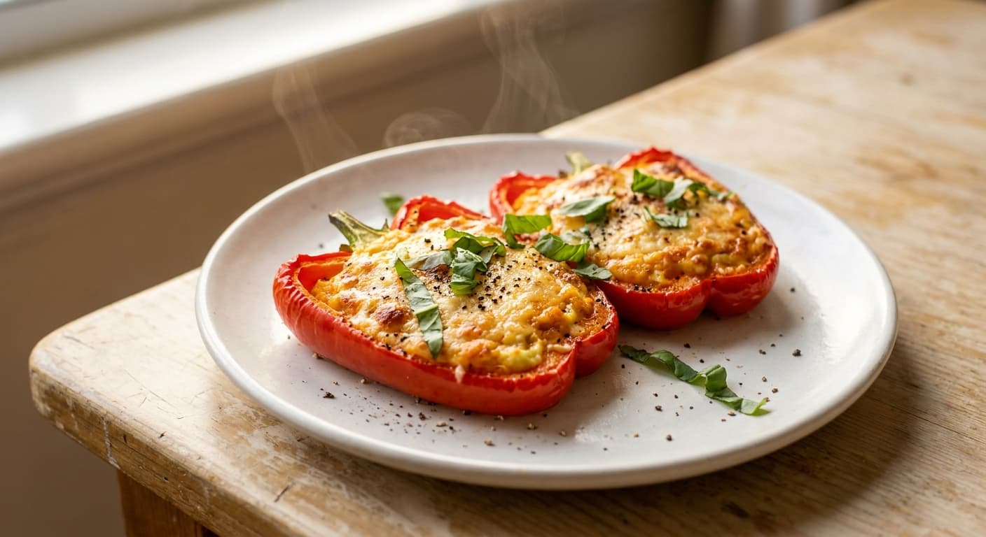 Pumpkin & Ricotta Stuffed Bell Pepper