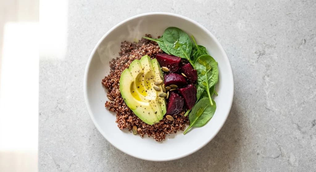 Quinoa Bowl with Avocado and Beetroot