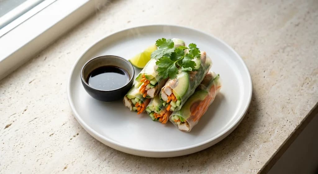 Rice Paper Rolls with Chicken
