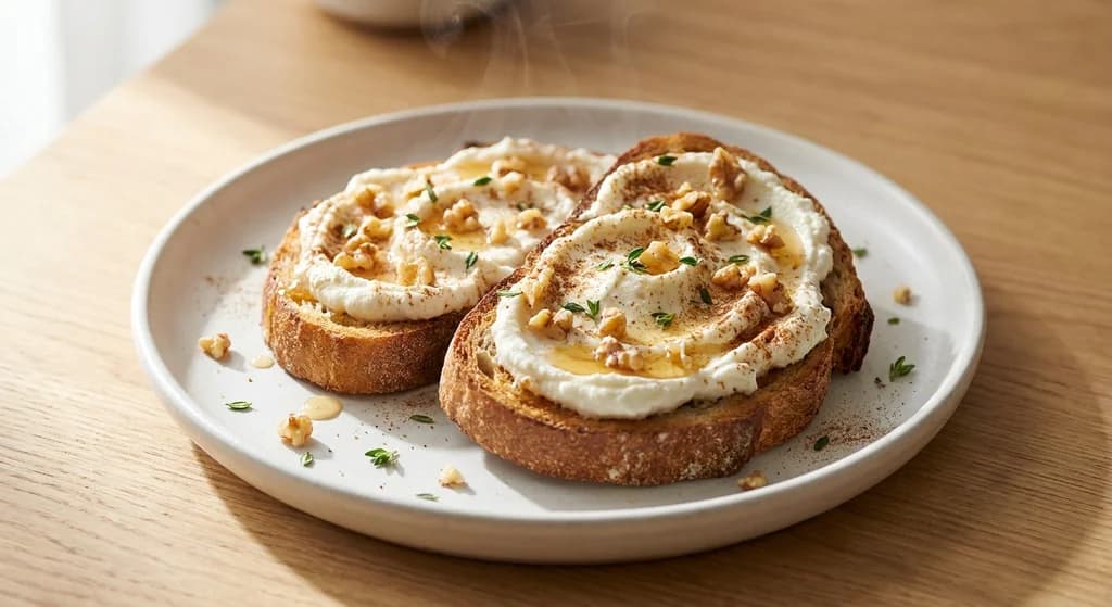 Ricotta, Honey & Walnut Toast