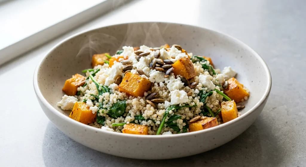 Roasted Pumpkin & Feta Quinoa Bowl