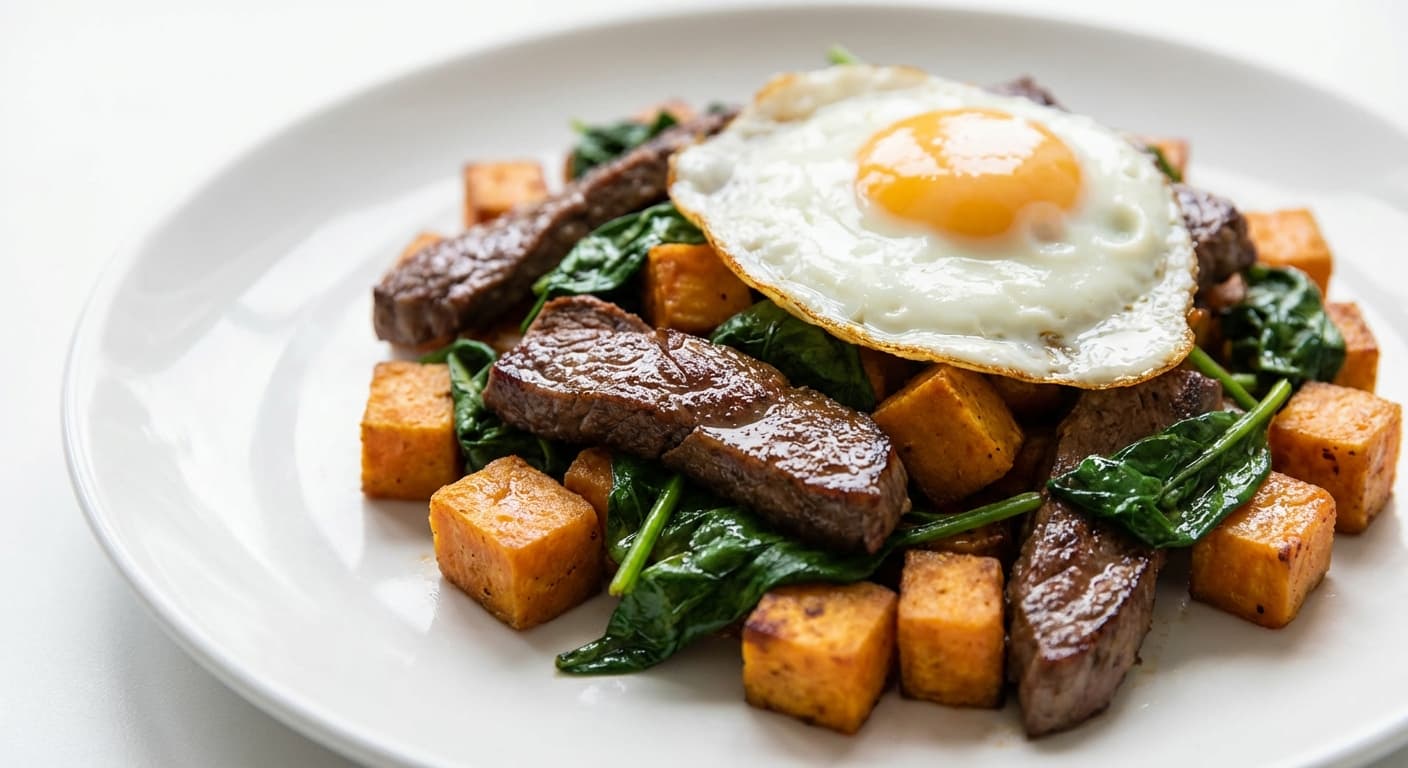 Roo & Sweet Potato Power Hash