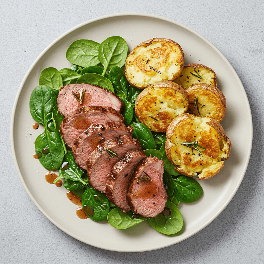 Rosemary Lamb & Smashed Potatoes