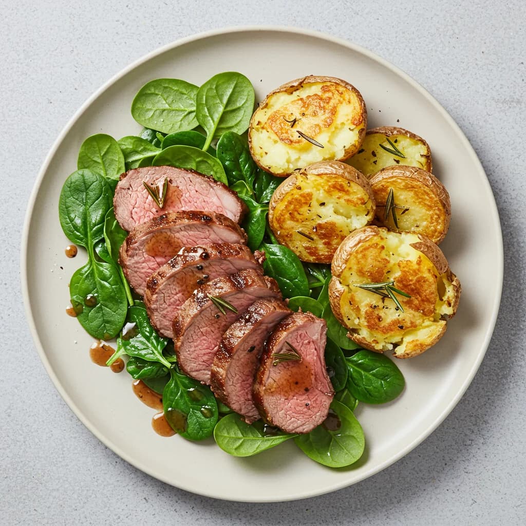 Rosemary Lamb & Smashed Potatoes