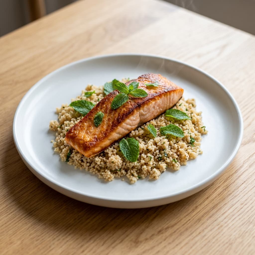 Salmon with Wholemeal Couscous