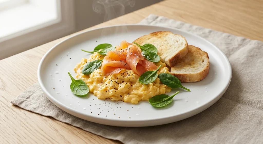 Scrambled Eggs with Smoked Salmon