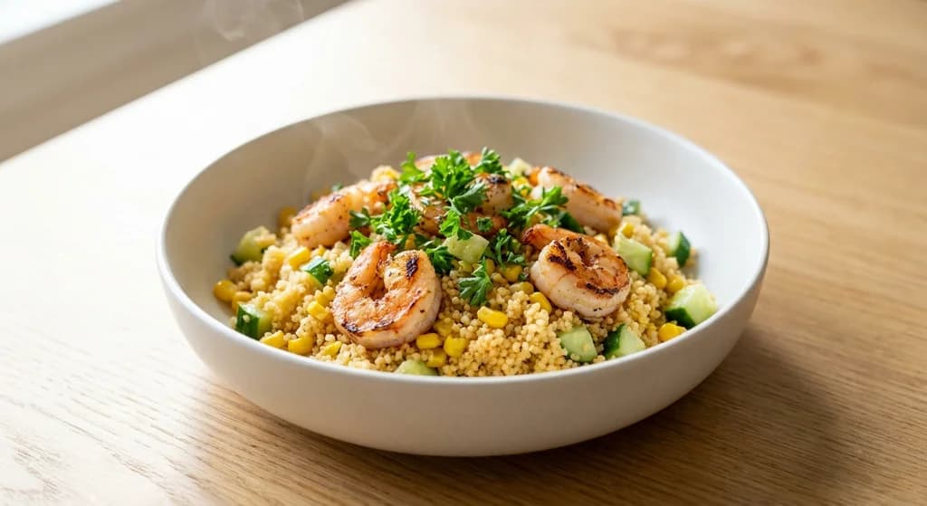 Shrimp & Corn Couscous Bowl