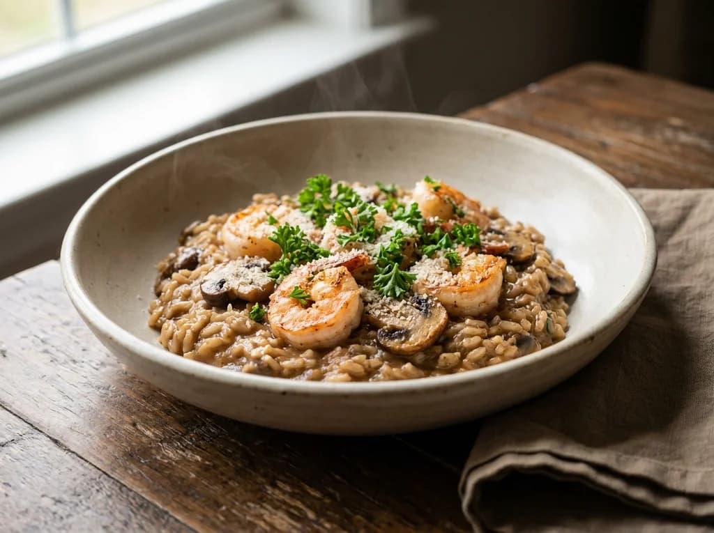 Shrimp & Mushroom Risotto