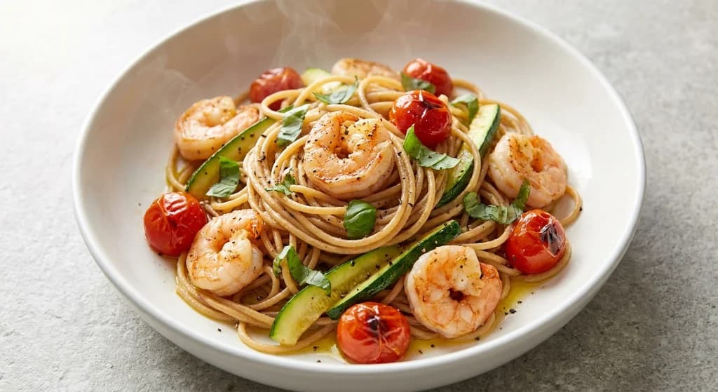 Shrimp Zucchini Pasta