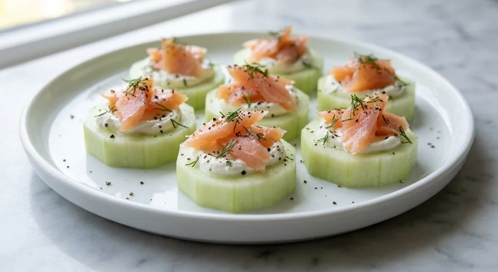 Smoked Salmon & Cucumber Rounds