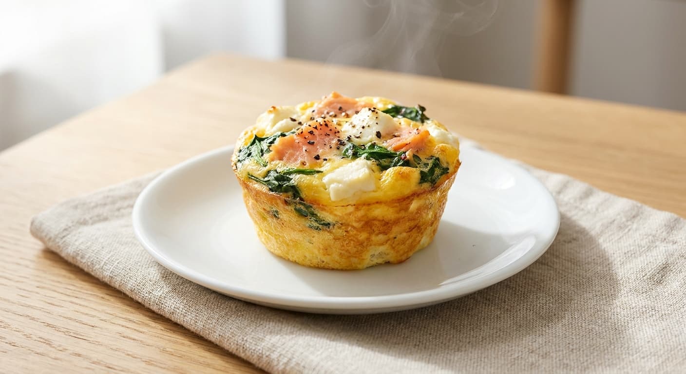 Smoked Salmon & Egg Protein Muffin