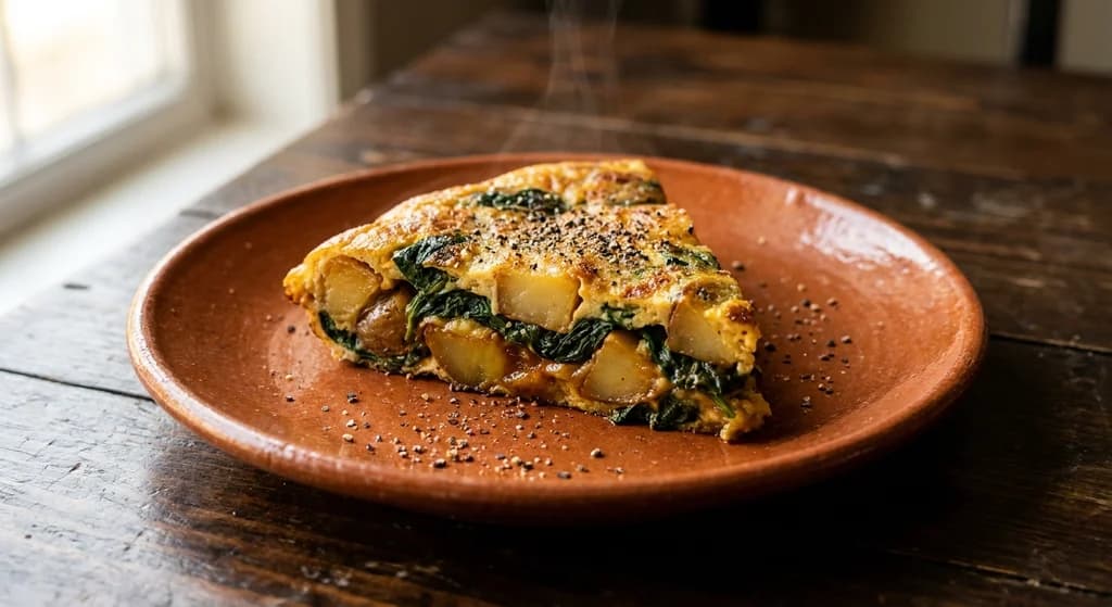 Spanish Potato & Spinach Tortilla