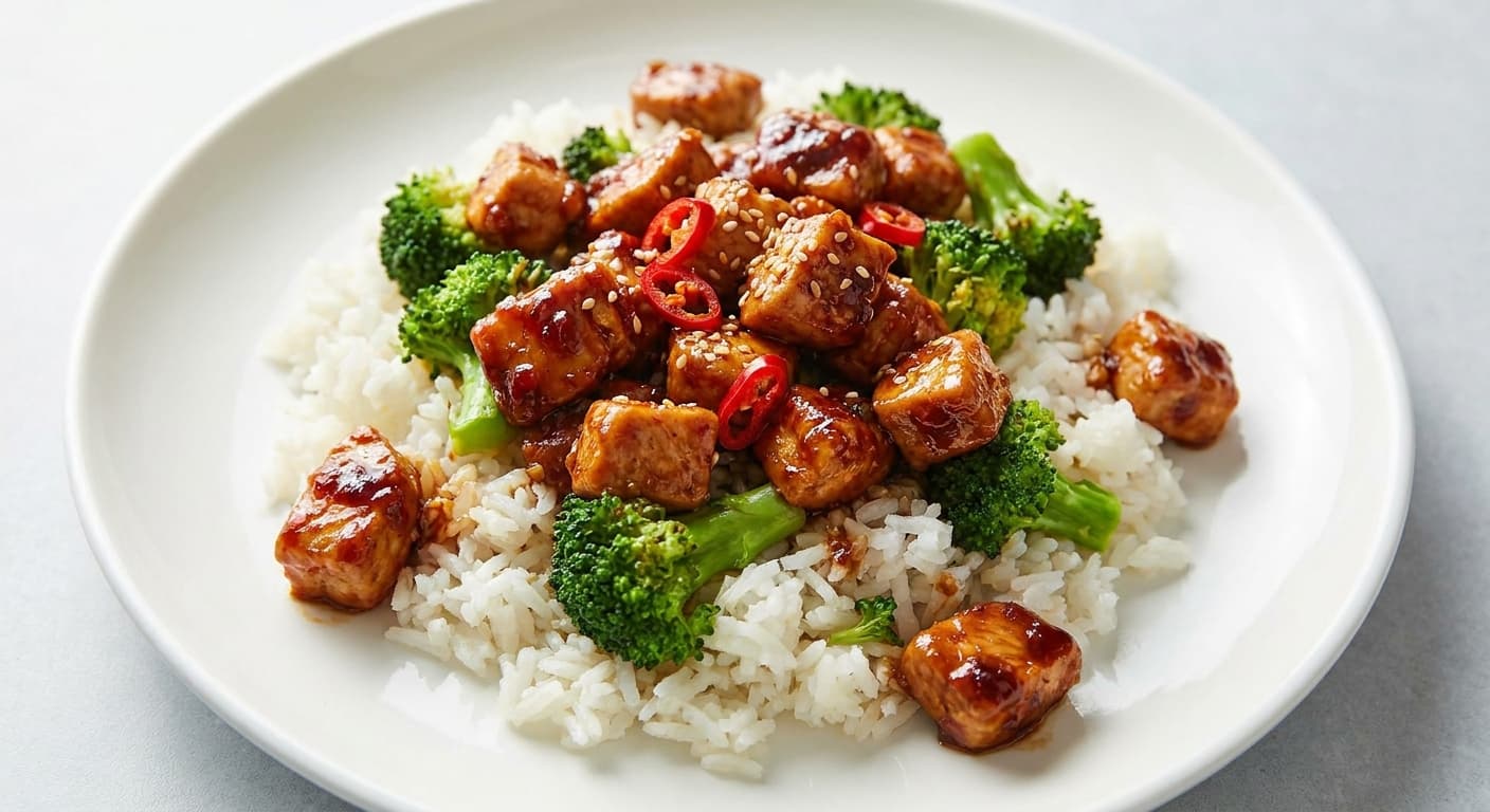 Spicy Chicken & Broccoli Jasmine Rice