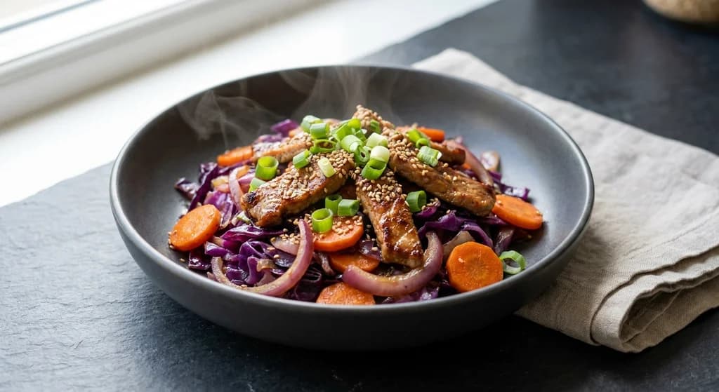 Spicy Pork & Cabbage Stir-Fry