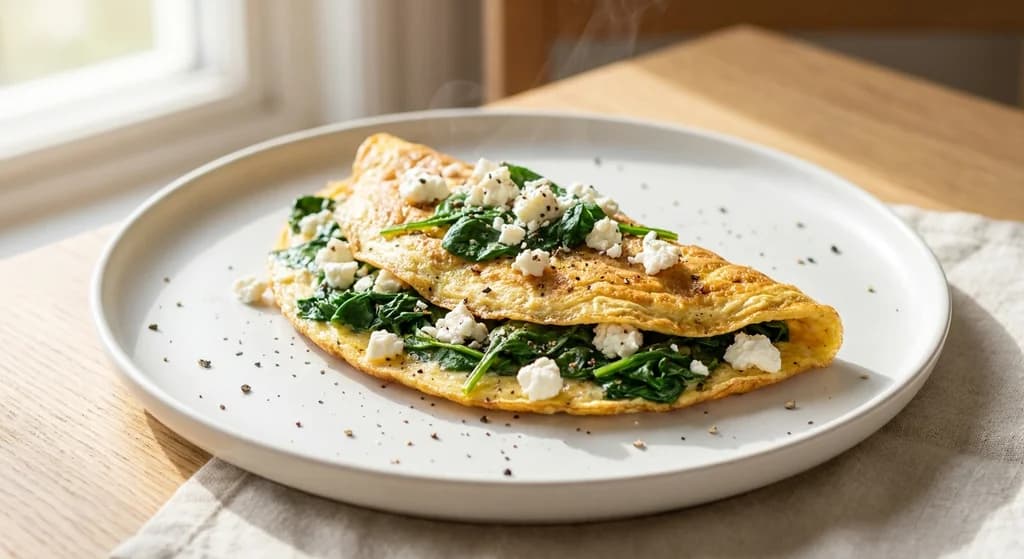 Spinach and Feta Omelette