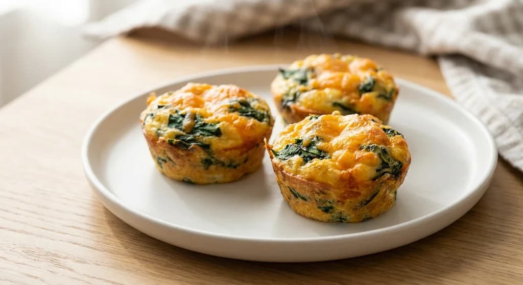 Spinach & Cheddar Egg Muffin