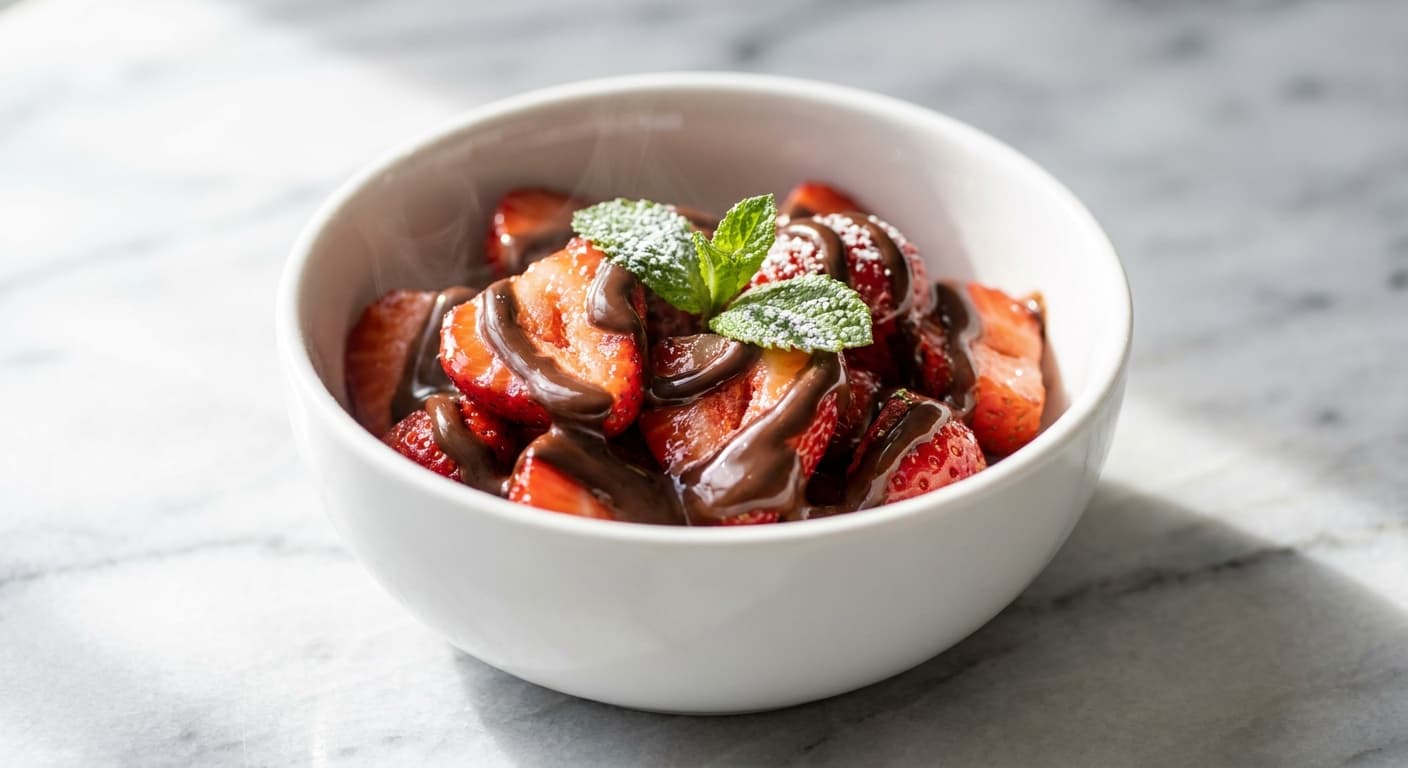 Strawberries with Melted Chocolate
