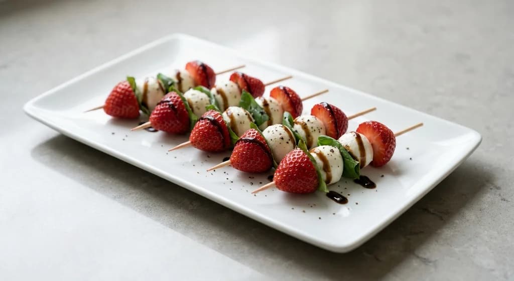 Strawberry Caprese Skewers