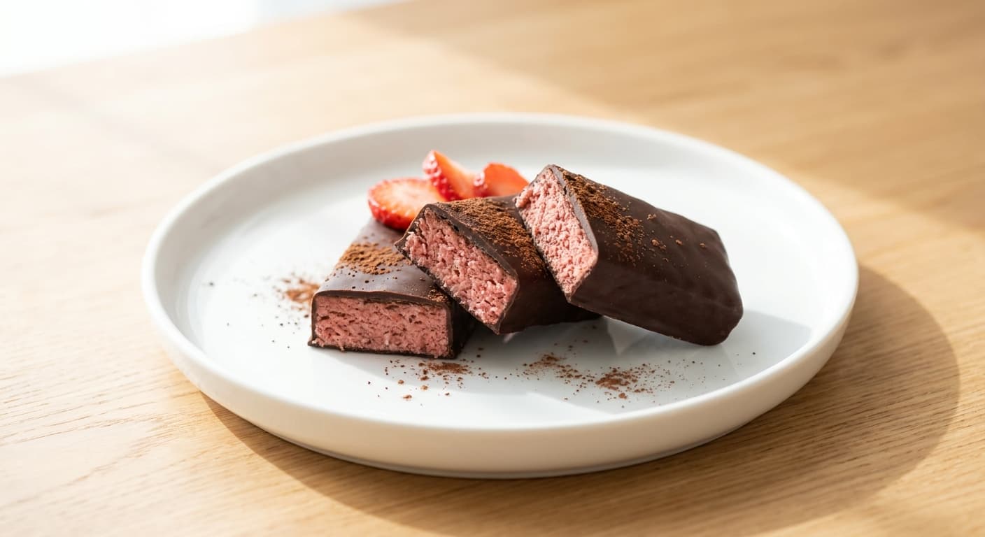 Strawberry protein bar