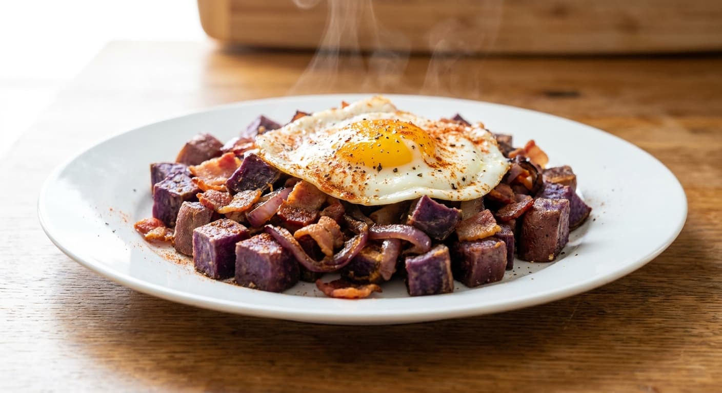 Sweet Potato Bacon Hash