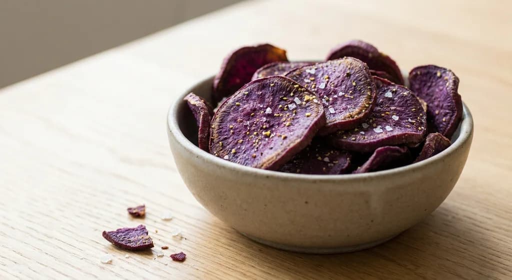 Sweet Potato Chips with Lemon Pepper