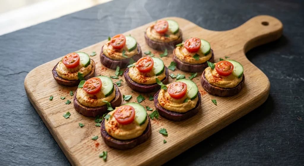 Sweet Potato Hummus Bites