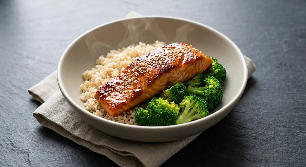 Teriyaki Salmon Rice Bowl
