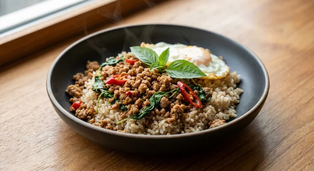 Thai Basil Pork Rice