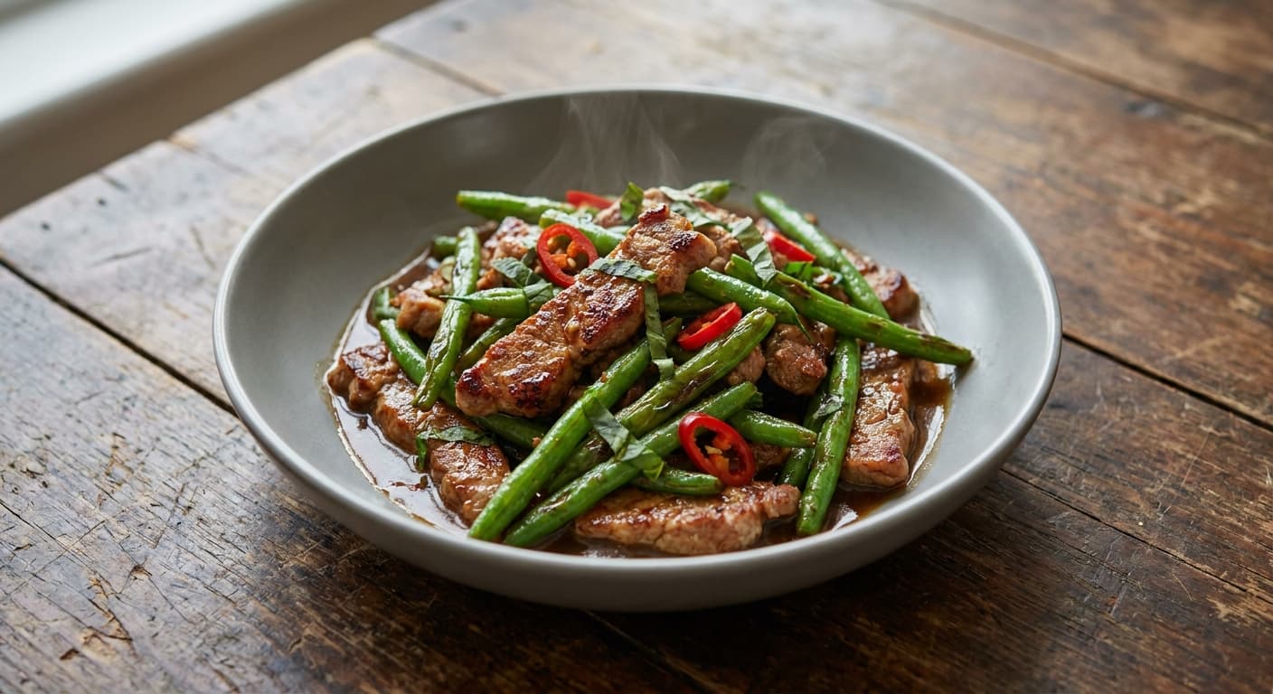 Thai Pork and Green Bean Stir-Fry