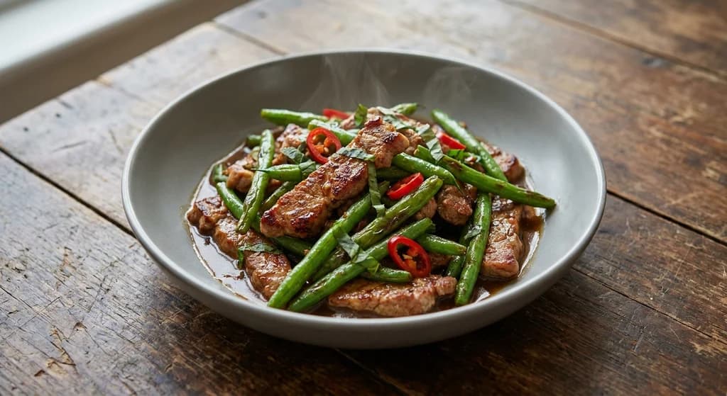Thai Pork and Green Bean Stir-Fry