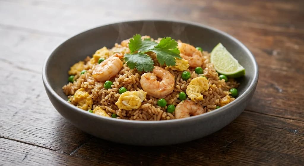 Thai-Style Prawn Fried Rice with Egg