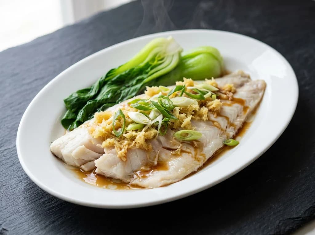 Tilapia with Ginger and Spring Onion Sauce
