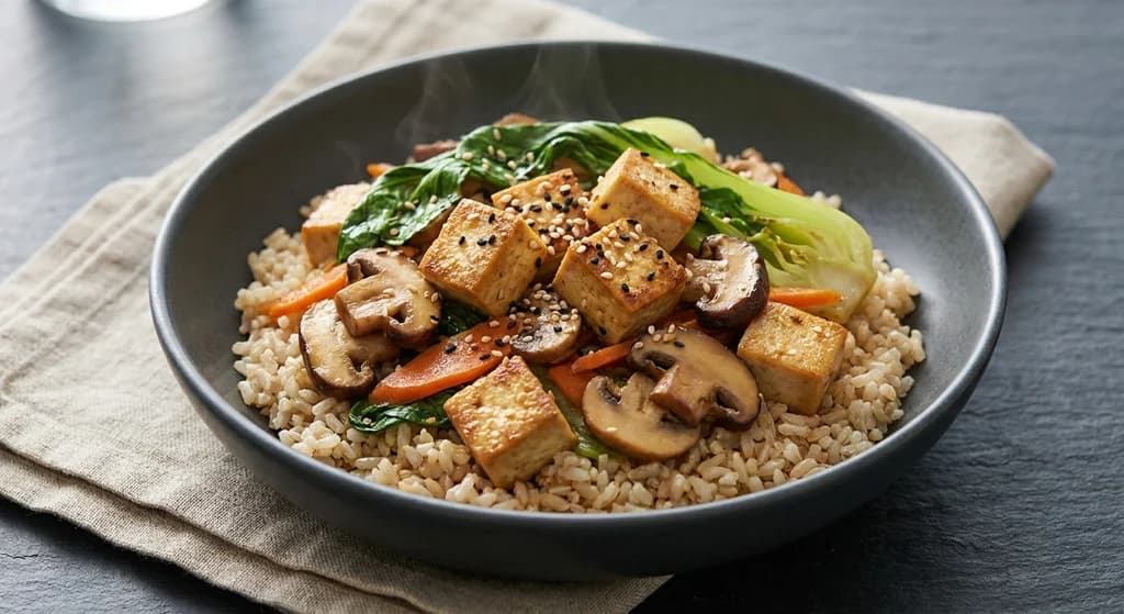 Tofu & Mushroom Stir-Fry