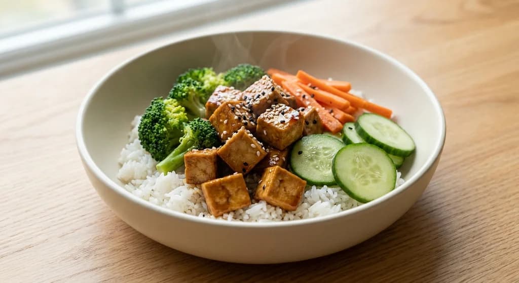 Tofu Rice & Vegetable Bowl
