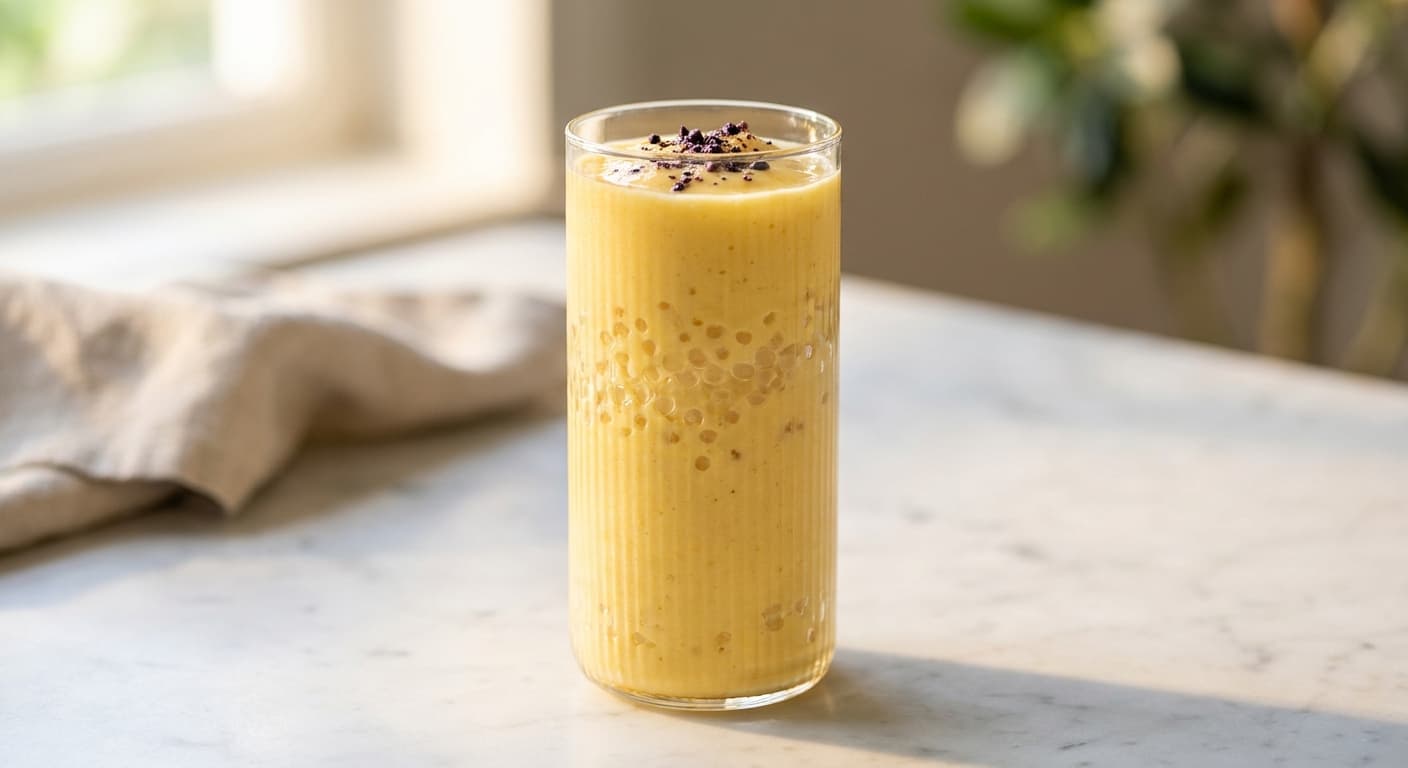 Tropical Mango and Finger Lime Smoothie