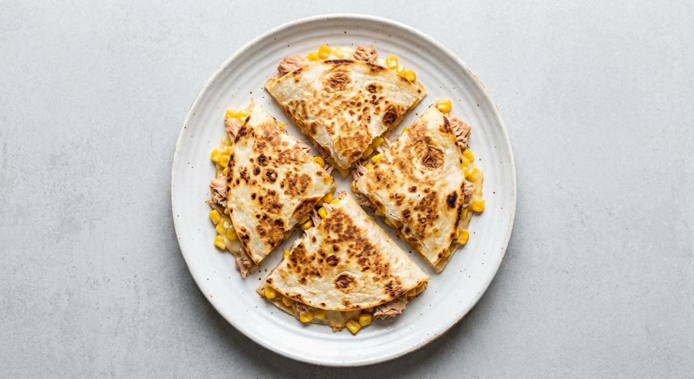 Tuna and Corn Quesadillas