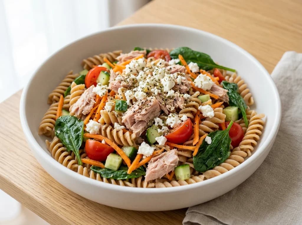 Tuna & Carrot Pasta Salad