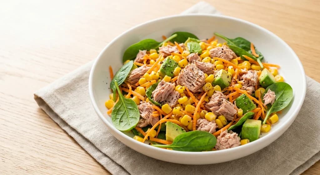 Tuna, Corn and Carrot Salad
