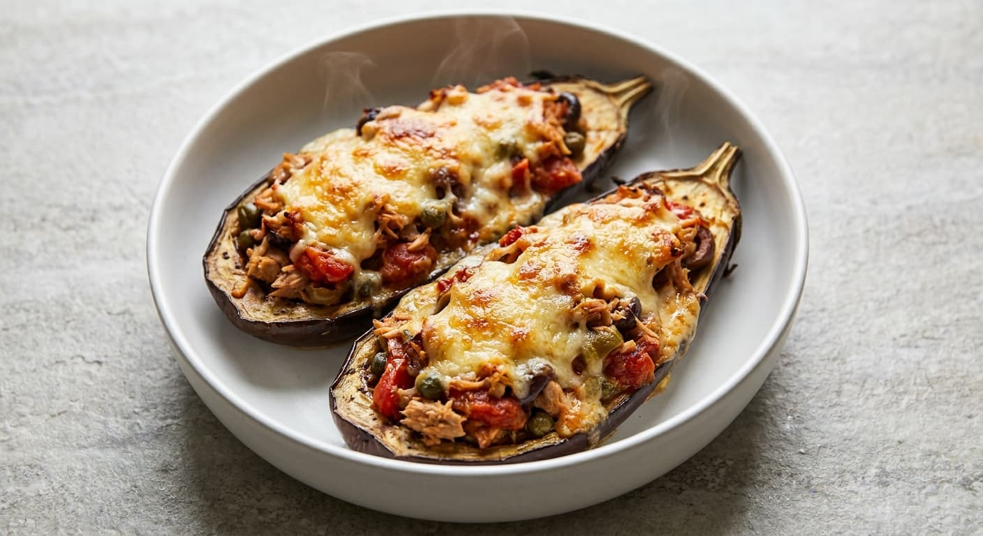 Tuna-Stuffed Eggplant