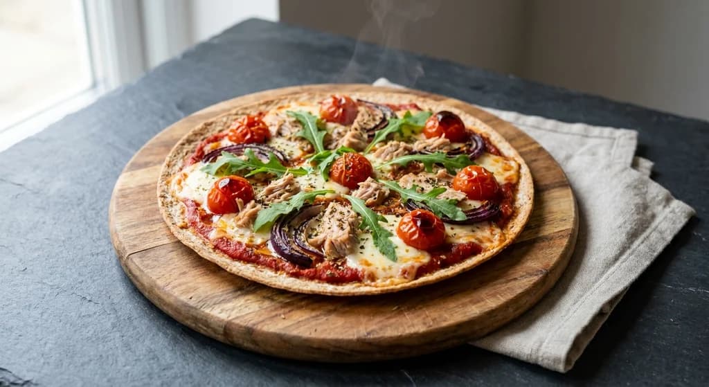 Tuna, Tomato & Red Onion Pizza